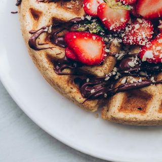 Gofre fresas y Nutella