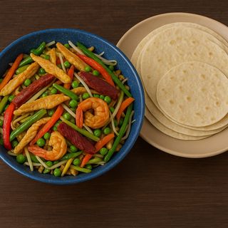 Tres delicias de chop suey tze-chuang