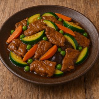 Ternera con salsa de ostras