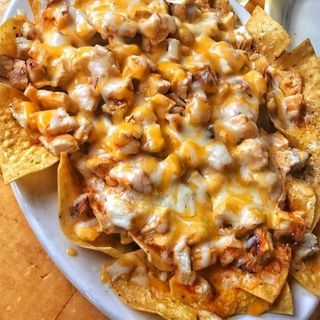 Nachos con Carne, Queso y Pico de Gallo