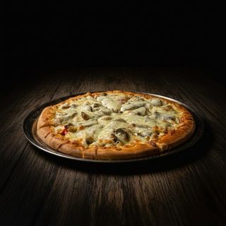 Pizza De Pollo Con Champiñones Mediana