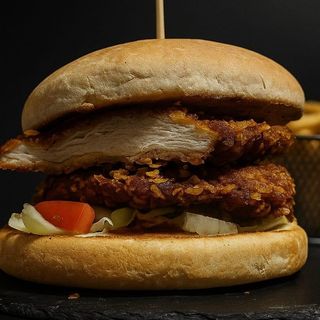 Hamburguesa de pollo crispy
