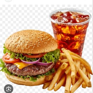 Burger mixta completa en combo