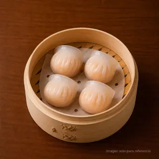 Gyoza rellenas de gambas (4uds)虾饺4个