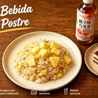 MENU 2: Arroz salteado con piña 菠萝炒饭