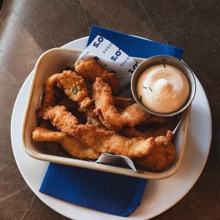 Tiras de pollo crujiente