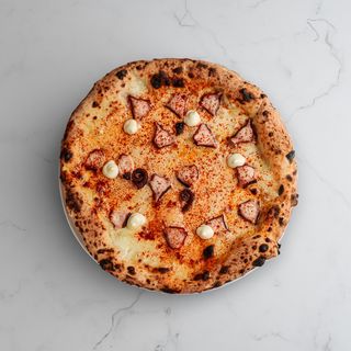 Pizza Pulpo Pimentón y el Ahumado