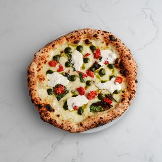 Pizza la vida es pesto