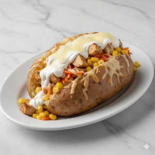 Patata asada de la casa