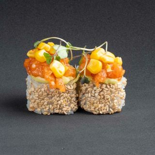 394 - Salmon mais roll (cangrejo) 8pz