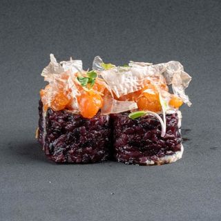 412 - Black salmon ebiten roll (ebi) 8pz