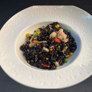 Arroz negro de mariscos