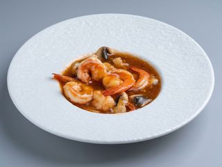Gamba champiñones (RACION)