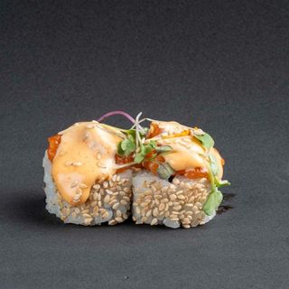 388 - Spicy salmon roll (pepino) 8pz