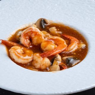 Gamba champiñones (RACION)