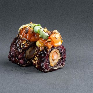 410 - Black oro tempura roll (ebi) 8pz