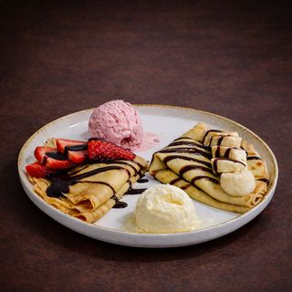Crepe casero de nutella con fruta