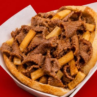 Kebab solo carne con patatas dentro