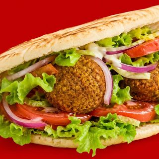 Kebab vegetal falafel