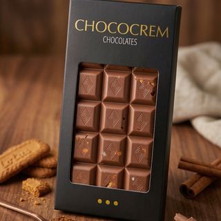 Tableta Artesana de Chocolate con Leche y Galleta Spéculoos (100g)