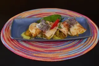 Quesadilla de flor de calabaza