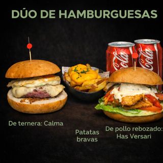 DÚO DE HAMBURGUESAS