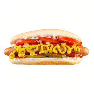 Perrito Caliente Con BaconY Cebolla Frita