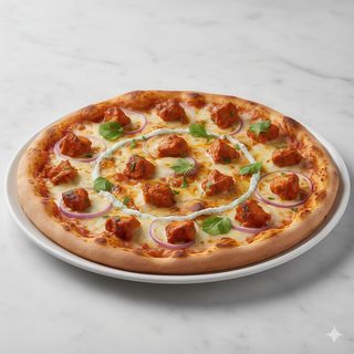 Pizza chicken tikka