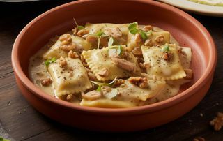 Ravioli Rellenos De Quesos