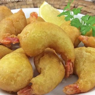 Gambas en gabardina