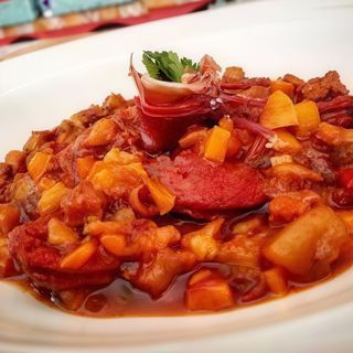Cerdo con guindillas