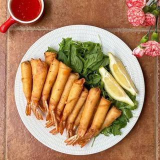 Crujientes de langostinos