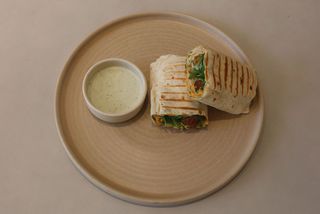 Falafel & hummus wrap