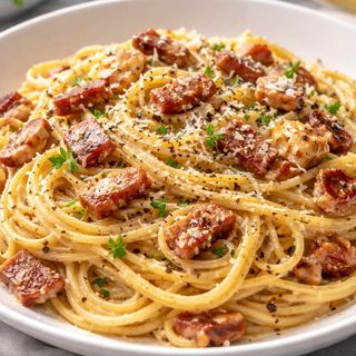 Espaguetis con gambas