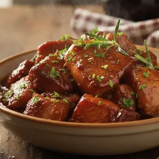 Carrilladas al vino tinto