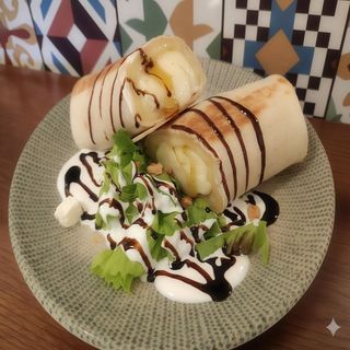 Enrotllat de formatge de cabra