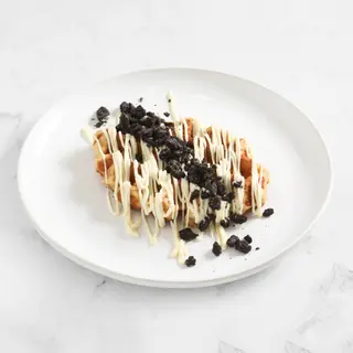 Gofre De Chocolate Blanco Y Oreo