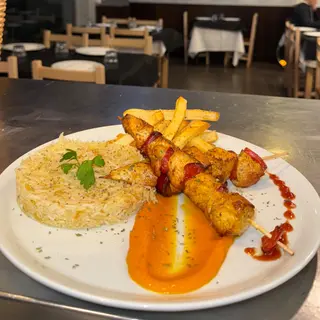 Brochetas de pollo
