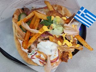 4 Gyros de Cerdo + 4 Bebidas