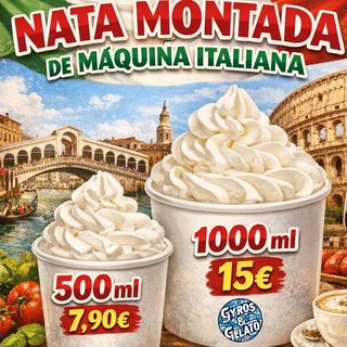 Nata MONTADA MÁQUINA 500 mlITALIANA