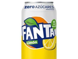Fanta Lemon Zero lata 330ml.