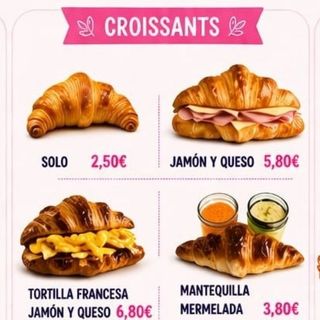 Croissant tortilla francesa