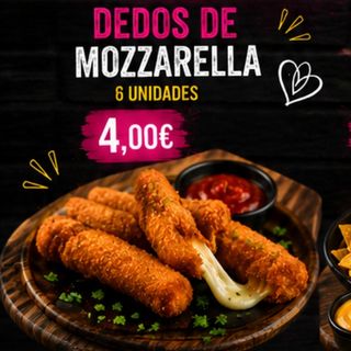 Dedos de mozzarella