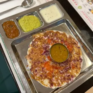128. Uthappam de tomate y cebolla (V)
