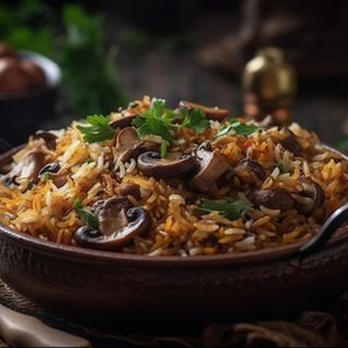 201. Mushroom Biryani (G-VO)