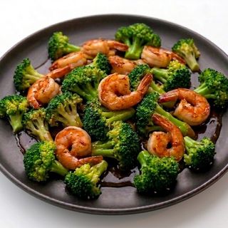 101. GAMBAS CON BROCOLI SALTEADAS