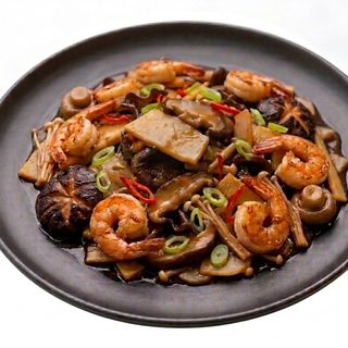 102. GAMBAS CON BAMBU SETA CHINA