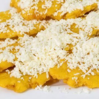 Patacones con queso