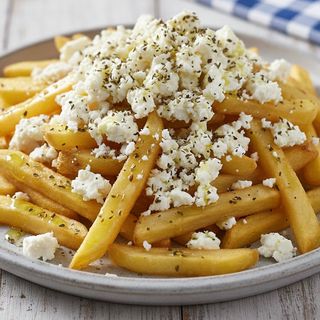 Patatas "Mykonos" Con Feta Y Orégano