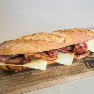 Bocata bacon, queso
